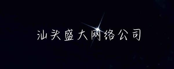 汕頭盛大網絡公司 引領汕頭網站建設新風尚